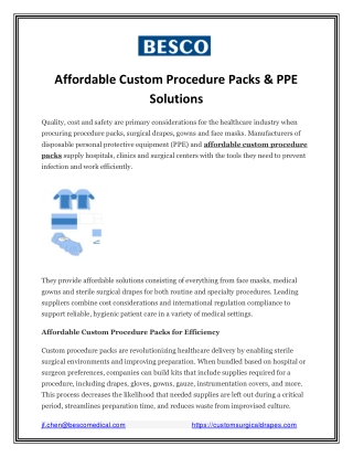 Affordable Custom Procedure Packs (1)