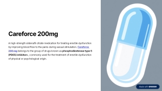 Careforce 200mg – Uses, Dosage, Working Mechanism & Safety Guide