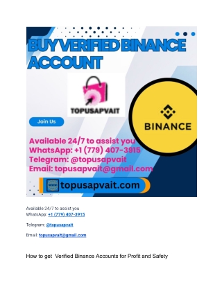 How to  get  a verified Binance account - Safe & Easy Steps