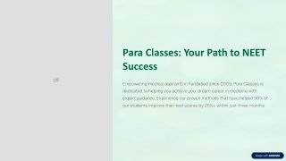 Best Coaching Centre for NEET in Faridabad | Expert NEET Classes