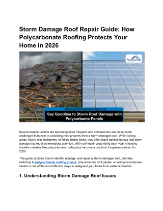Storm Damage Roof Repair Guide_ How Polycarbonate Roofing Protects Your Home in 2026