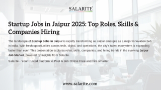 Startup Jobs in Jaipur 2025 Top Roles, Skills & Companies Hiring