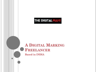 A Digital Marking Freelancer