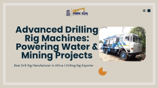 Advanced Drilling Rig Machines Powering Water & Mining Projects