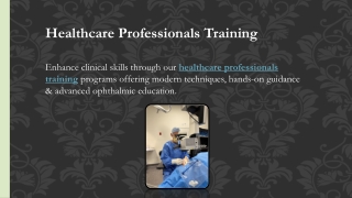 Healthcare Professionals Training