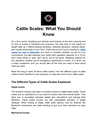 Cattle Scales_ What You Should Know