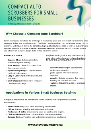 Compact Auto Scrubbers vs. Manual Cleaning Tools: A Clear Comparison