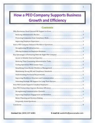 How a PEO Company Supports Business Growth and Efficiency