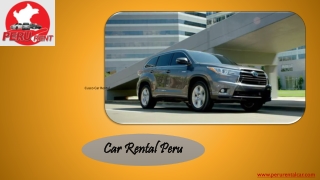 Cusco Car Rental