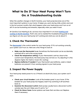 Complete Homeowner Guide to Heat Pump Start-Up Issues