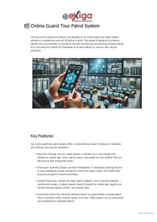 Online Guard Tour Patrol System