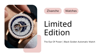 Black Golden Automatic Watch | Zivanche