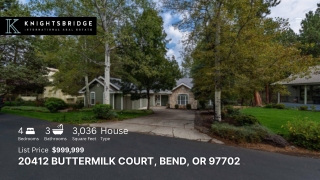 20412 Buttermilk Court, Bend, OR 97702 – Luxury Living in a Gated Community