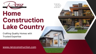 Home Construction Lake Country