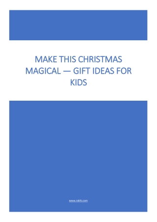 MAKE THIS CHRISTMAS MAGICAL