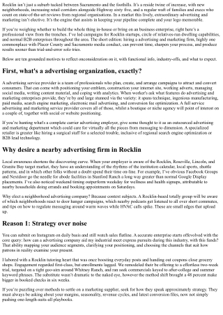 Why Hire a Marketing Agency in Rocklin: 10 Business-Boosting Reasons