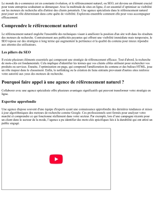 Référencement e-commerce : comment une agence peut vous accompagner ?