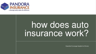how does auto insurance work