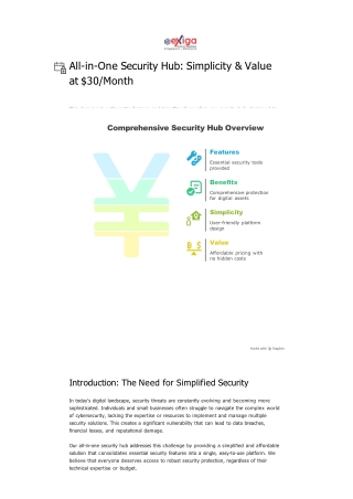 All-in-One Security Hub_ Simplicity & Value at 30_Month