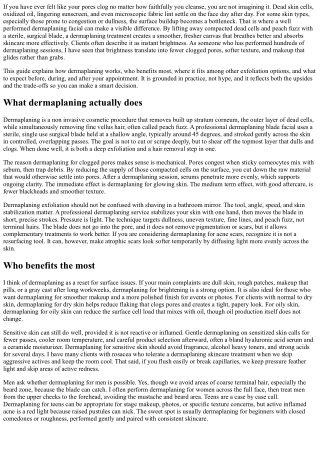 Clogged Pores No More: Dermaplaning for Clearer Skin