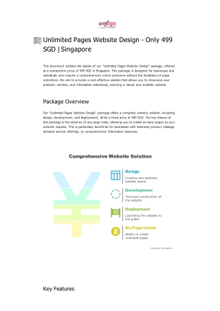 Unlimited Pages Website Design - Only 499 SGD _ Singapore