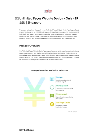 Unlimited Pages Website Design - Only 499 SGD _ Singapore