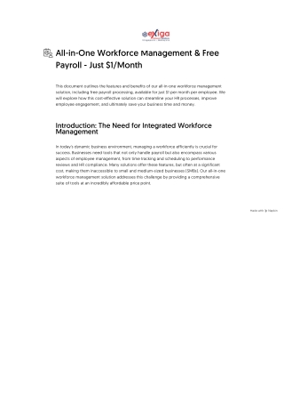 All-in-One Workforce Management & Free Payroll - Just $1_Month