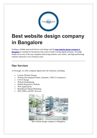 Best website design company in Bangalore