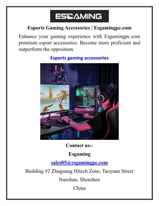 Esports Gaming Accessories  Esgamingpc
