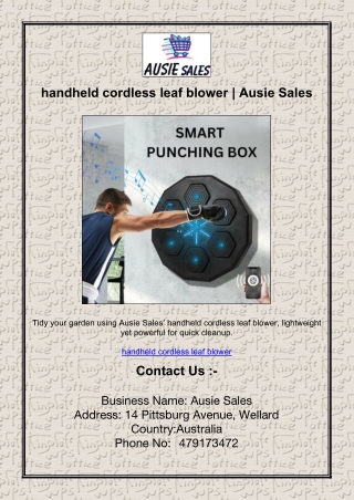 handheld cordless leaf blower | Ausie Sales