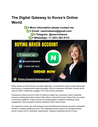 This Even Legal_ The Controversial Rise of Buying Naver Accounts Online in 2026