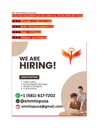 Quote by 2How Do I Quick Buy Verified Binance Accounts_ ...