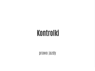 Kontrolki samochodowe