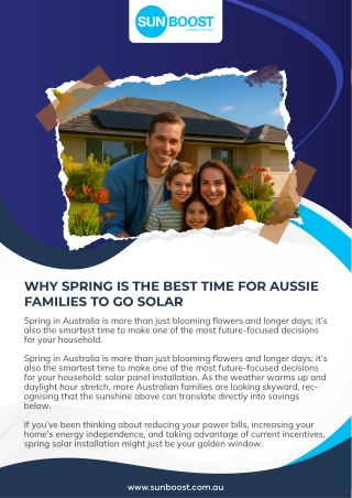 Why Spring Is the Best Time for Aussie Families to Go Solar_PDF