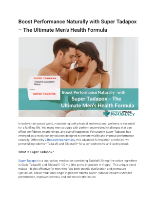 Boost Performance Naturally with Super Tadapox – The Ultimate Men’s Health Formula (1)