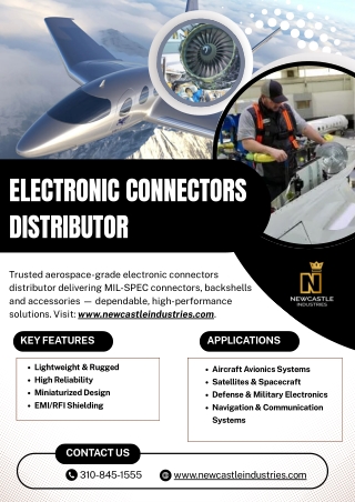 Electronic Connectors Distributor - www.newcastleindustries.com