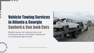 Vehicle Towing Services in Atlanta and Georgia - Sanford & Son Junk Cars