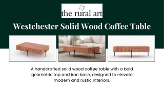 The Solid Wood Coffee Table Big Brands Hate