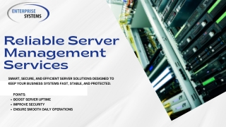 Reliable Server Management Services for Modern Businesses