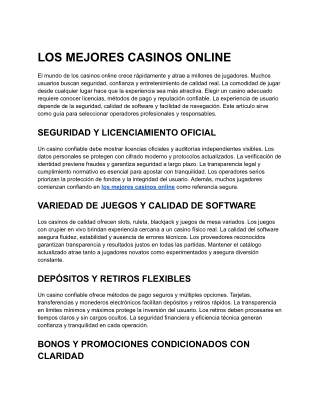 LOS MEJORES CASINOS ONLINE (1)