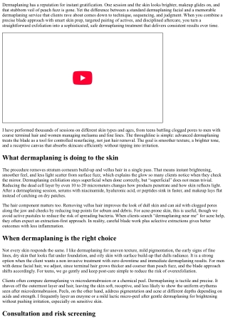 Advanced Dermaplaning Techniques for Superior Results