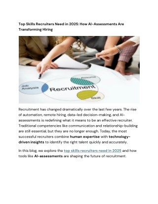 Top Skills Recruiters Need in 2025 How AI-Assessments Are Transforming Hiring