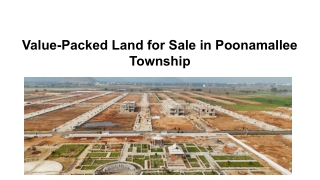 Value-Packed Land for Sale in Poonamallee Township