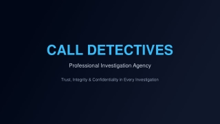 Call Detectives Presentation6