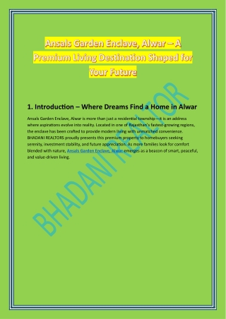 Ansals Garden Enclave