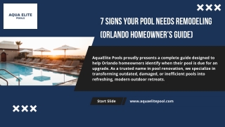 7 Signs Your Pool Needs Remodeling (Orlando Homeowner’s Guide)