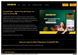 Cricbet99 Win