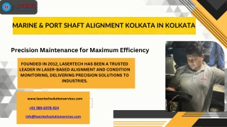 Marine & Port Machinery Shaft Alignment Services in Kolkata
