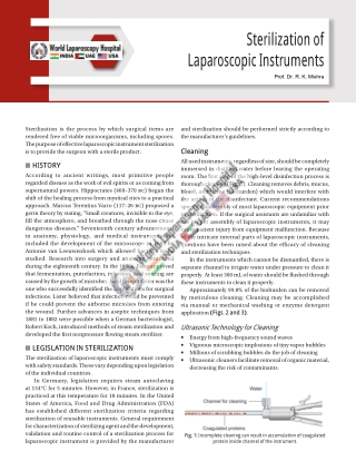 Sterilization of Laparoscopic Instruments