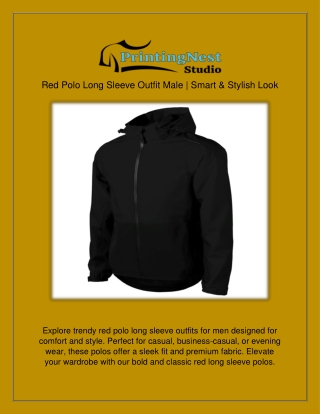 Red Polo Long Sleeve Outfit Male | Smart & Stylish Look